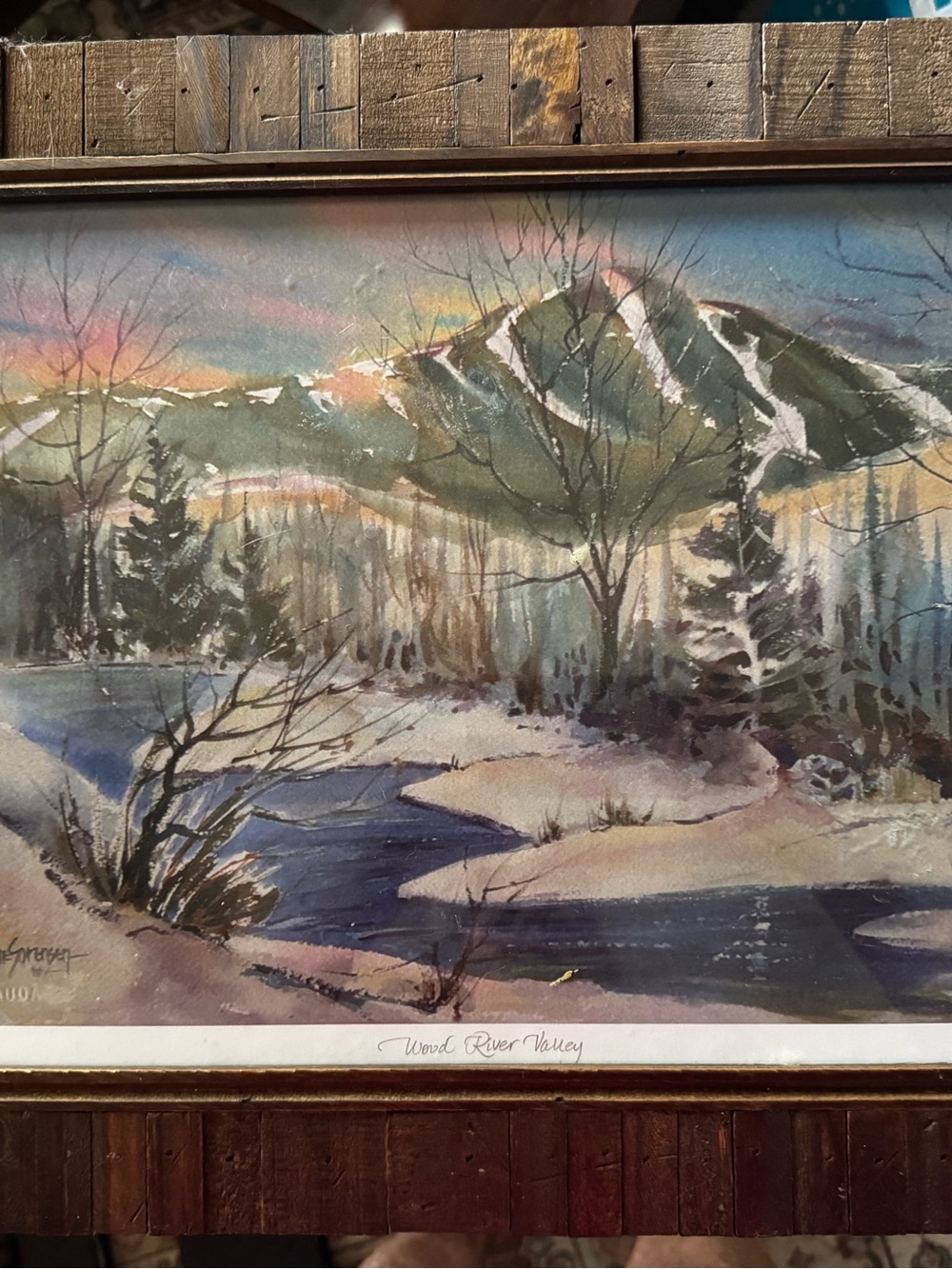 “Wood River Valley” by Idaho artist Anne Watson Sorensen (also signing as Anne